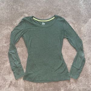 Olive green long sleeve shirt